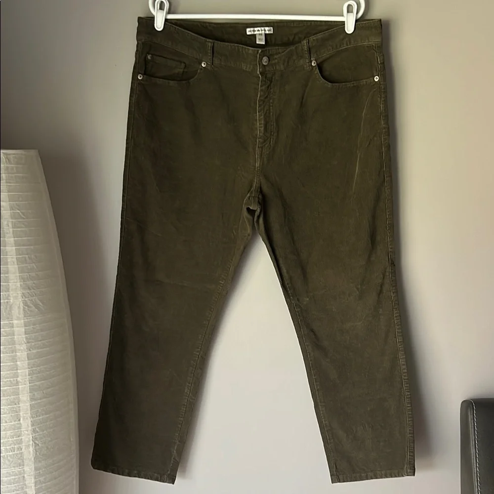 PETER MILLAR Men’s Olive Green Corduroy Pants